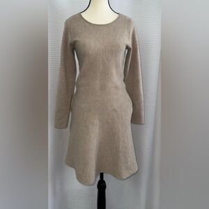 PART TWO A line wool blend knit dress size small - beige